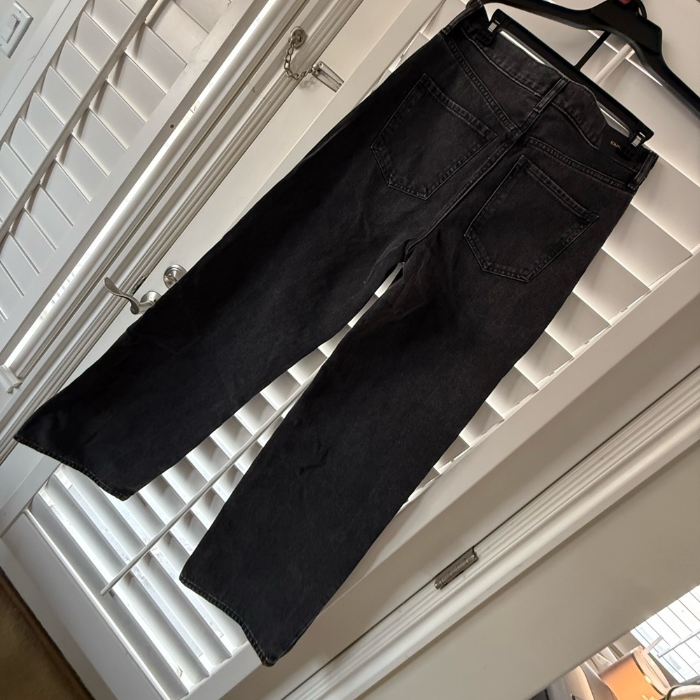 EXPRESS Women’s High Waisted Washed Black Wide Leg Jean Size:4R Brand New w/tags - Picture 5 of 14
